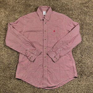 Brooks Brothers 1818 Regent Long Sleeve Red Plaid Button Down